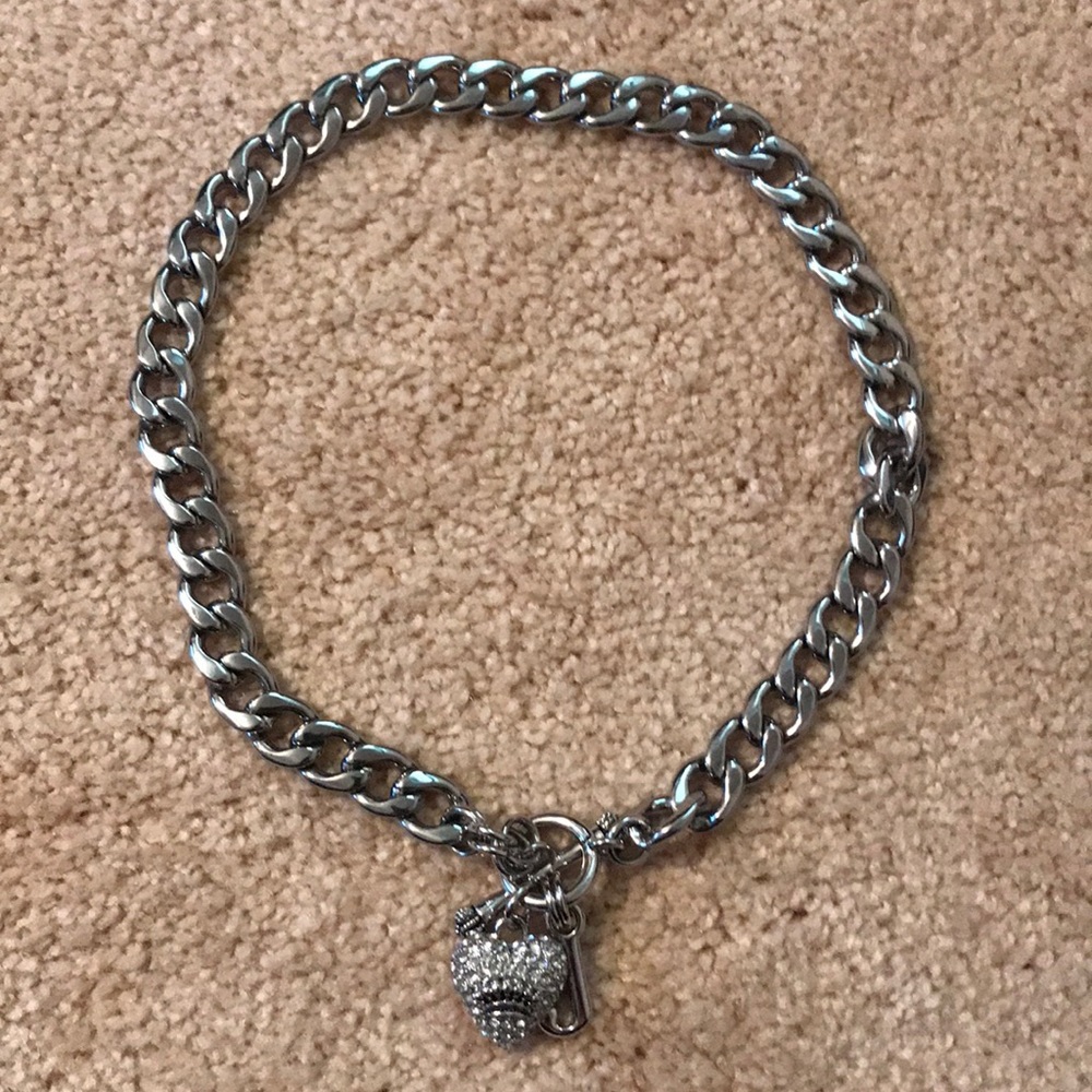 Juicy couture pave crown starter necklace